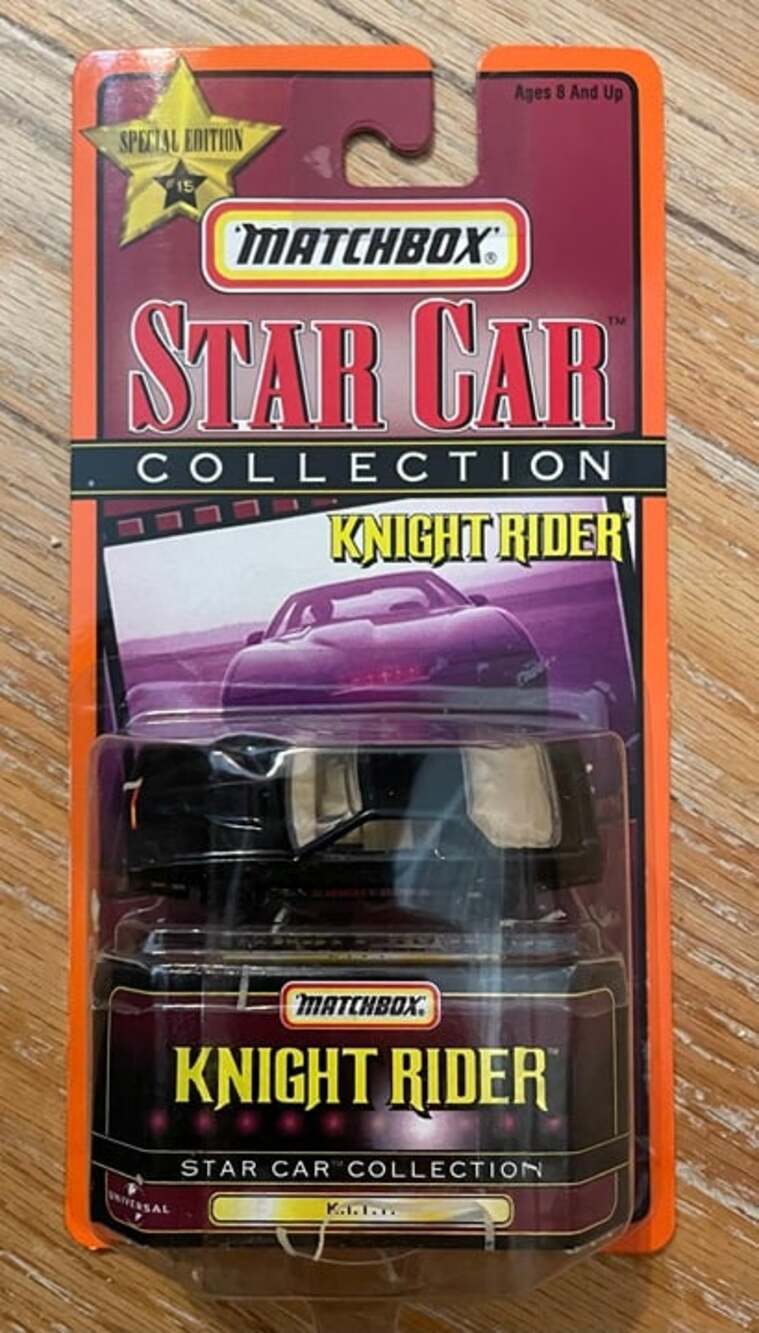 NEW MATCHBOX Star Car Collection KNIGHT RIDER KITT 1998 Mattel MINT Clear Bubble